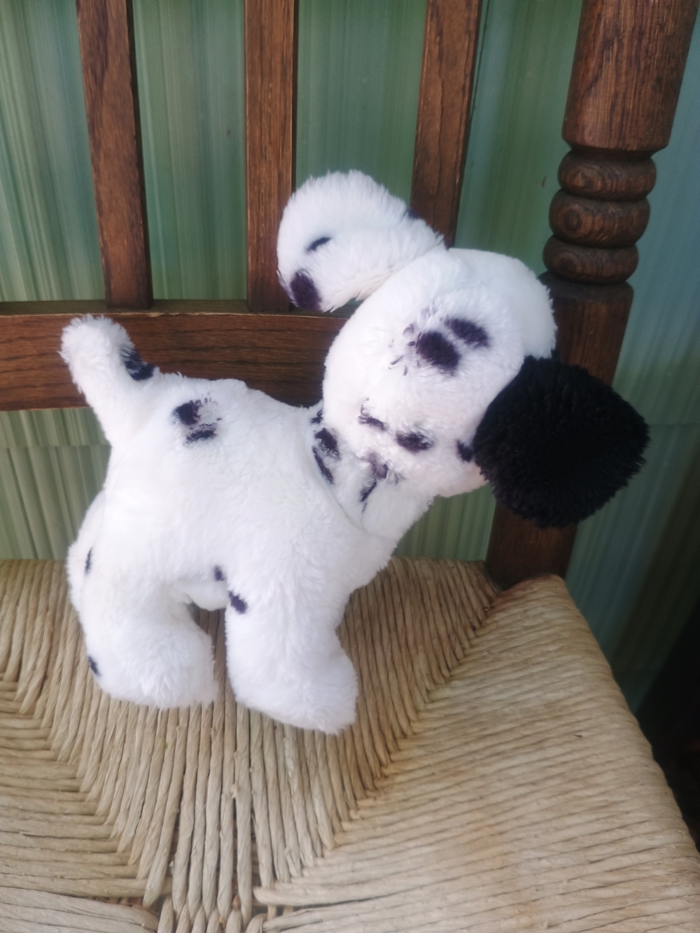 Vintage Mattel 1991 Disney Dalmatian Puppy Dog Stuffed Toy plush white black 8in - Picture 4 of 13